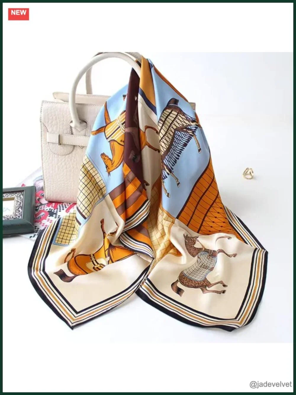 100% Mulberry Silk Square Scarf 35